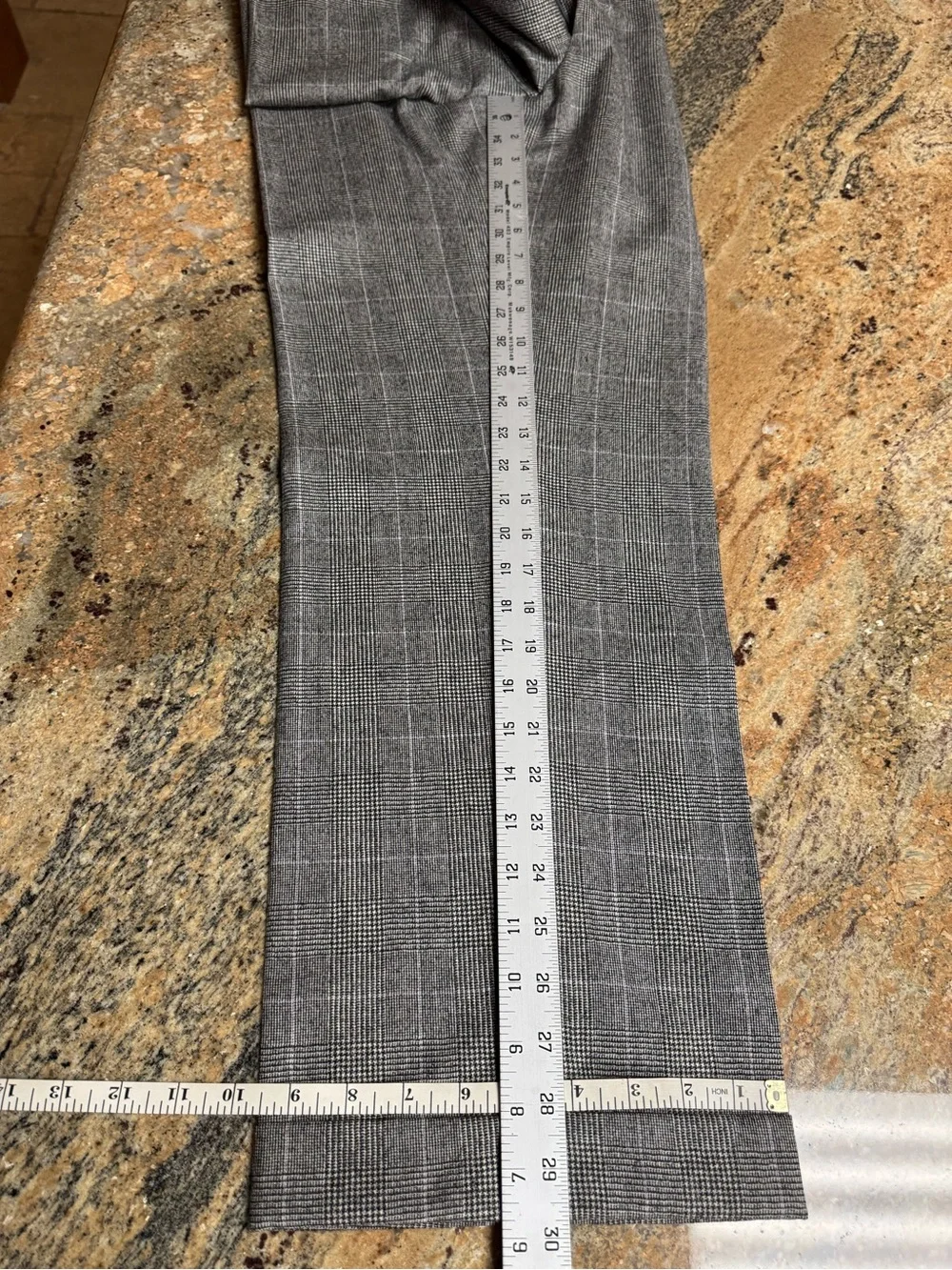 Men's Gray Windowpane single breasted suit